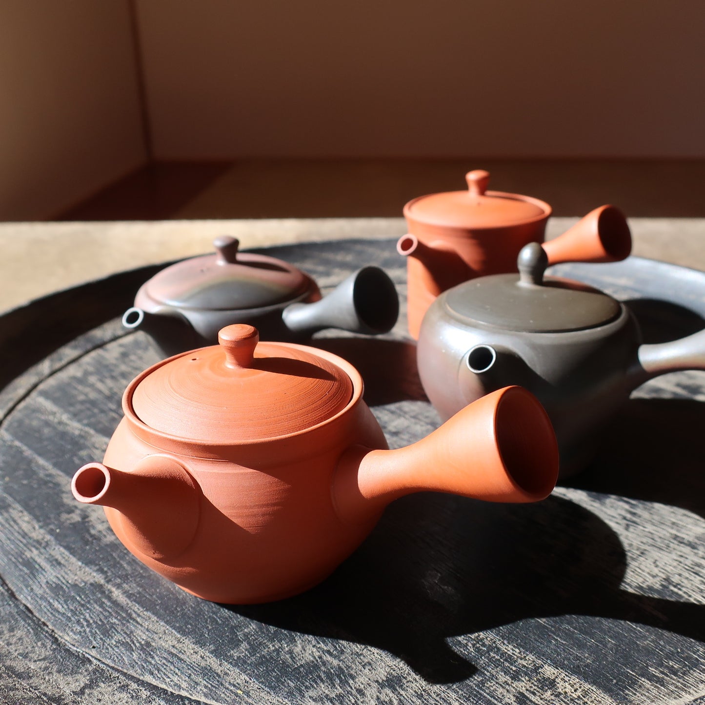 常滑焼 急須 100㎖ 朱色