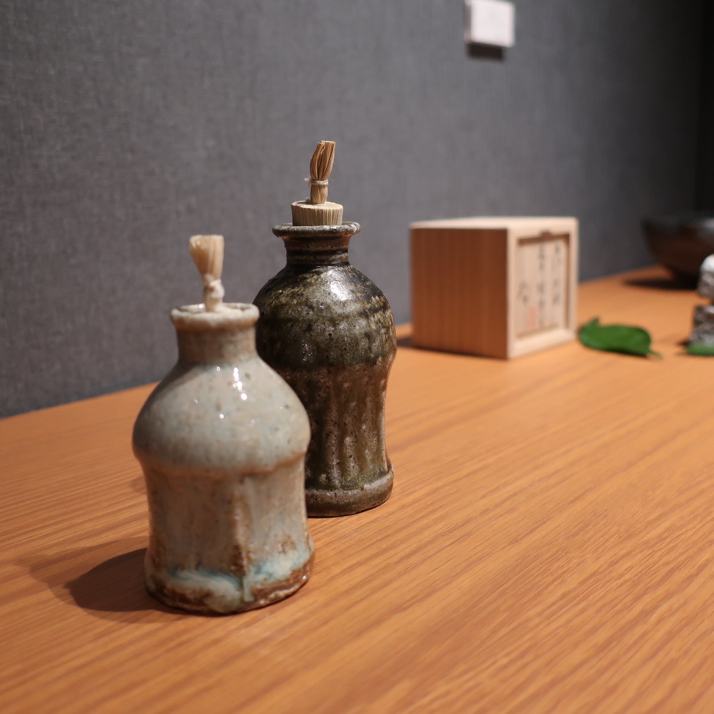 唐津灰被振り出し