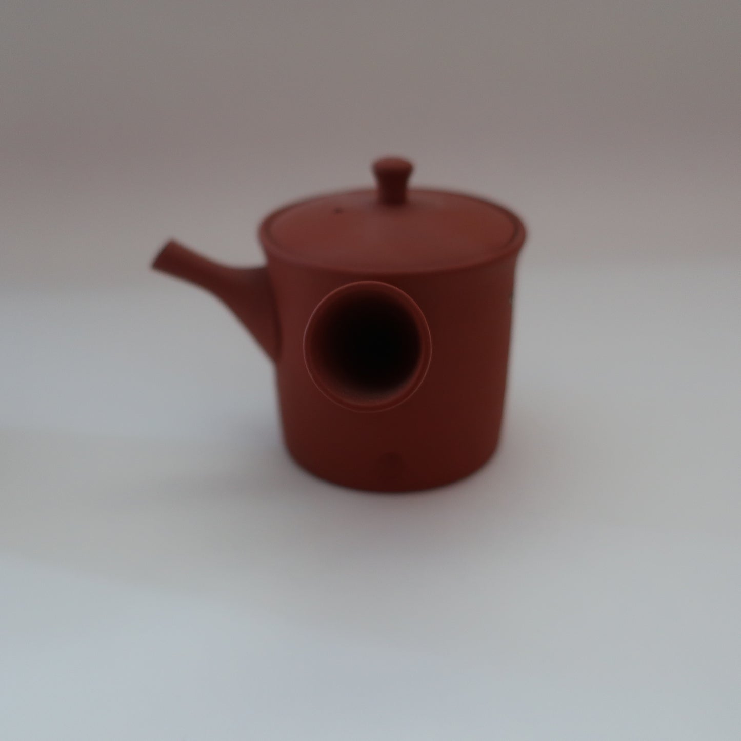 常滑焼 急須 100㎖ 鶴/朱色