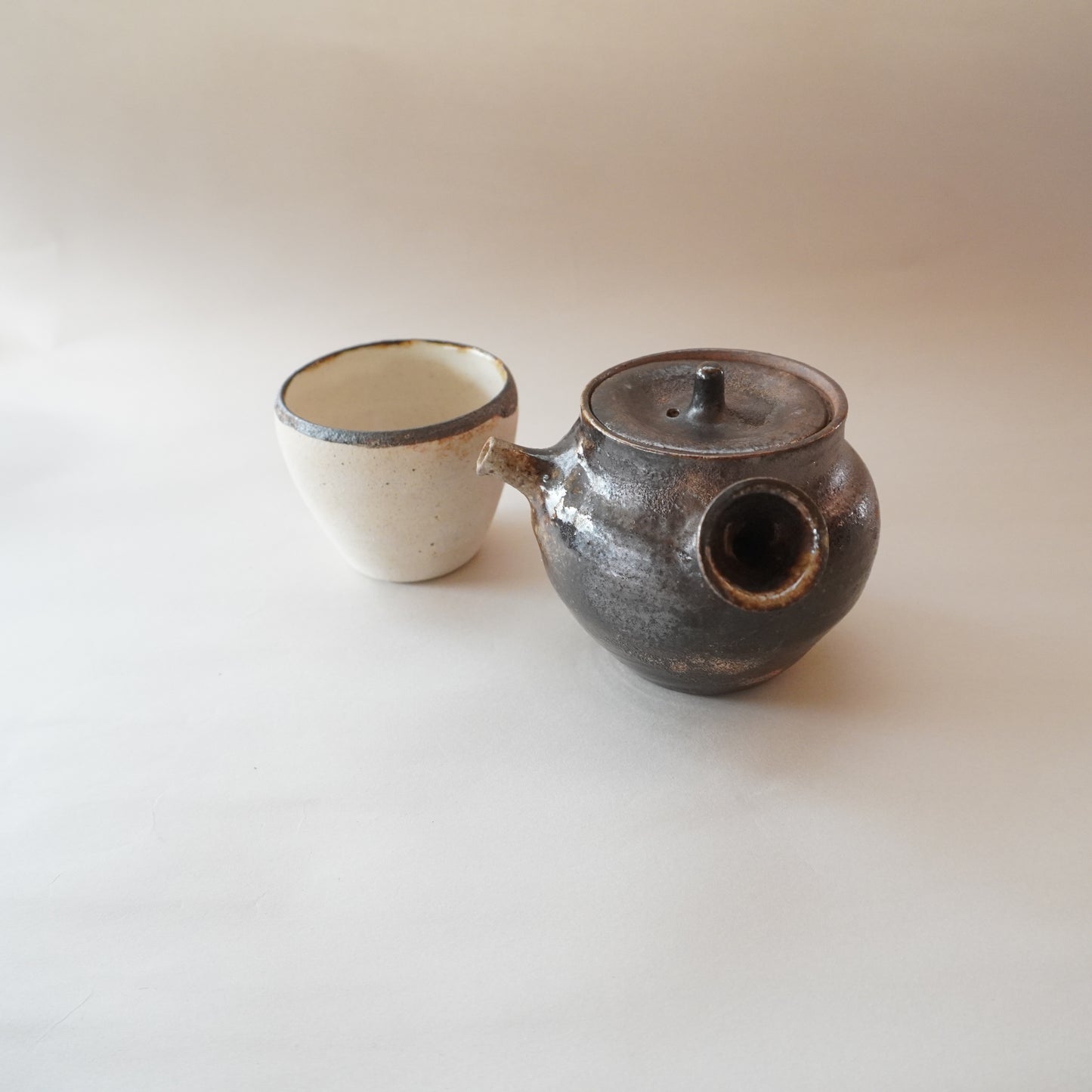 皮くじら 広口湯呑